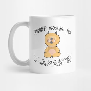 Keep Calm And Llamaste Pose 1 Mug